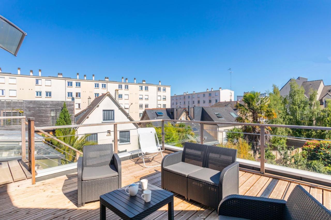 Teranga - Studio Avec Grande Terrasse Dans Rennes Buitenkant foto