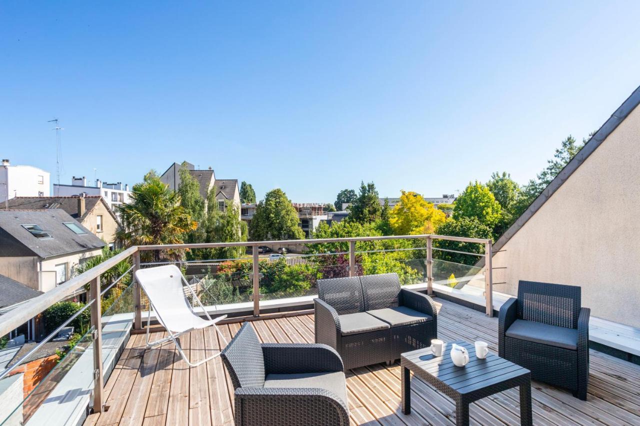 Teranga - Studio Avec Grande Terrasse Dans Rennes Buitenkant foto