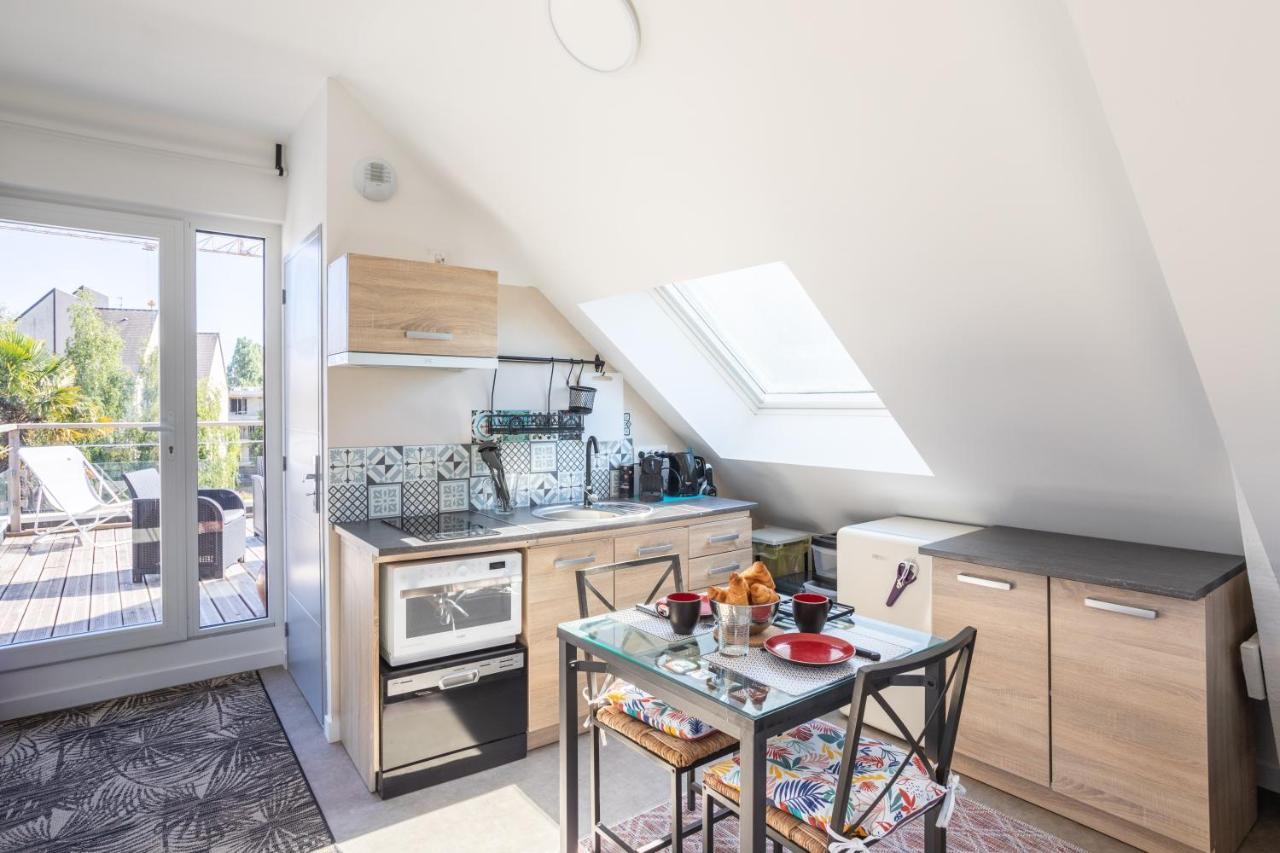 Teranga - Studio Avec Grande Terrasse Dans Rennes Buitenkant foto