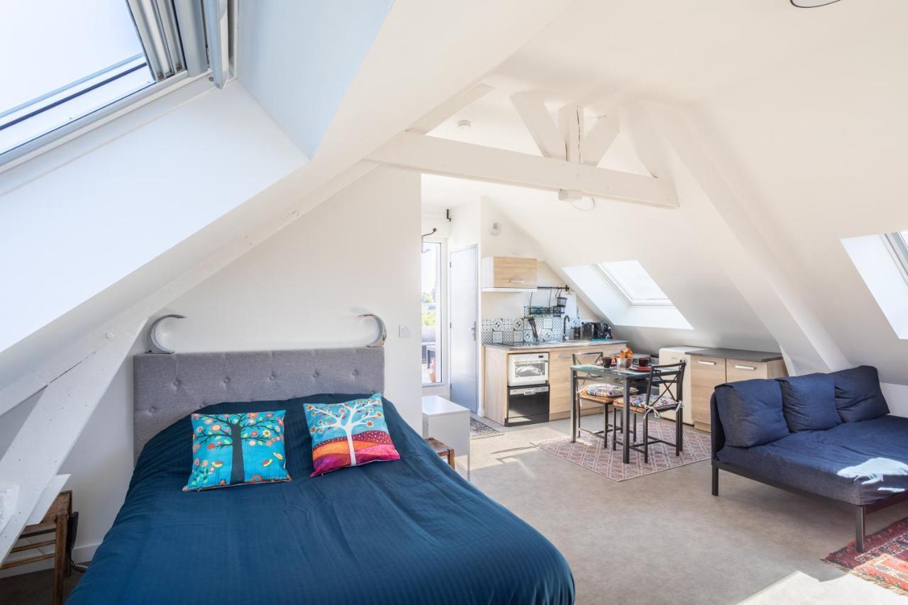 Teranga - Studio Avec Grande Terrasse Dans Rennes Buitenkant foto